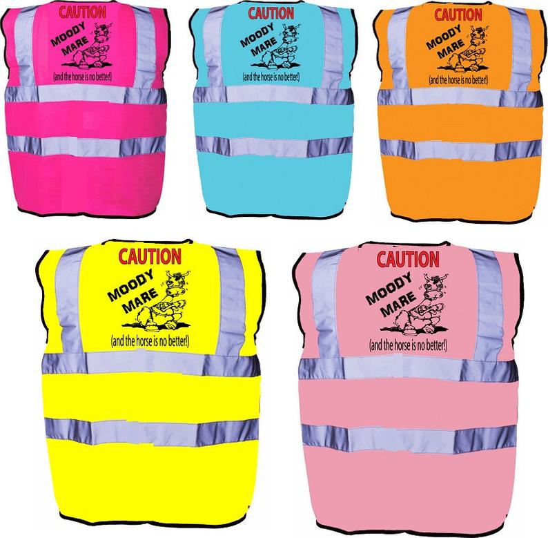 Moody Mare Equestrian Horse Riding Safety Hi Visibility Vest